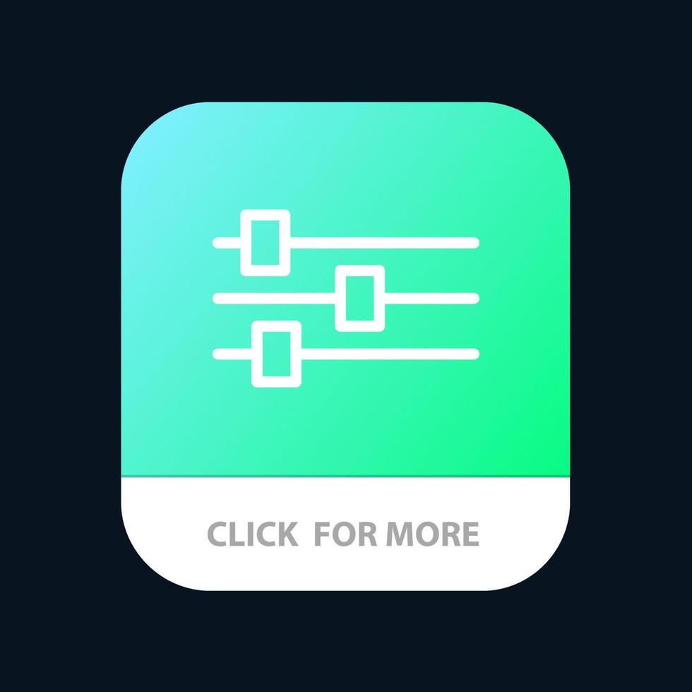 Design Edit Tool Mobile App Button Android and IOS Line Version vector