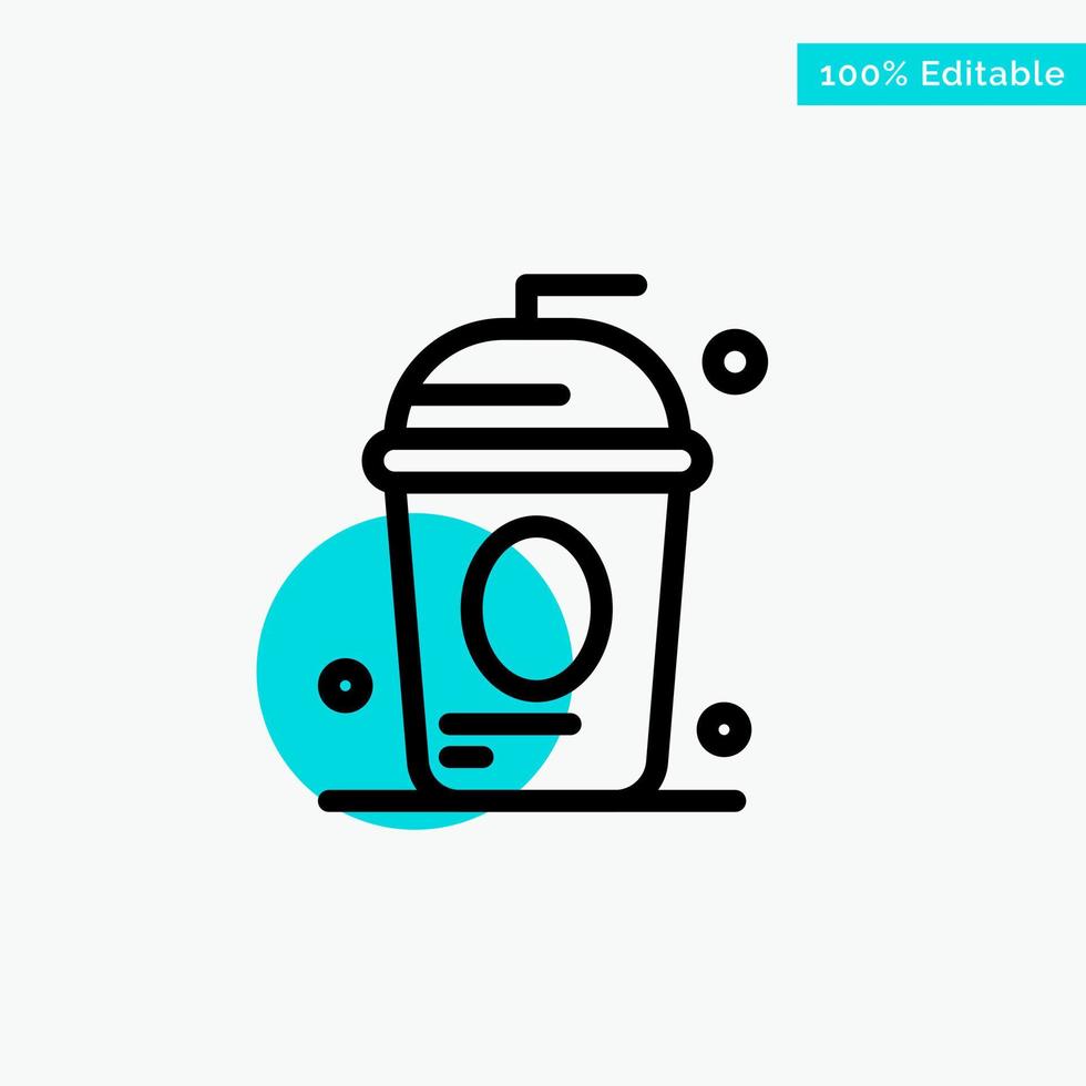 Cake Cole Drink Holiday Independence turquoise highlight circle point Vector icon