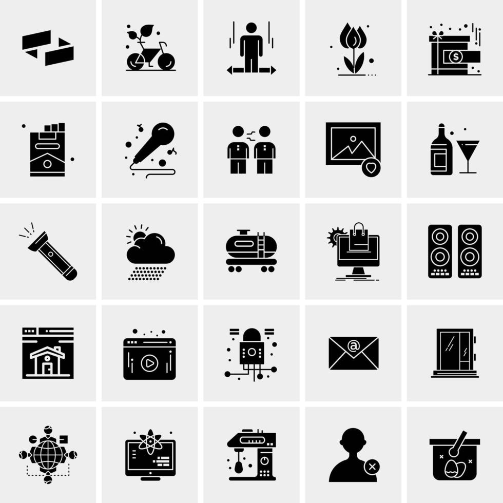 25 Universal Business Icons Vector Creative Icon Illustration to use in web and Mobile Related project