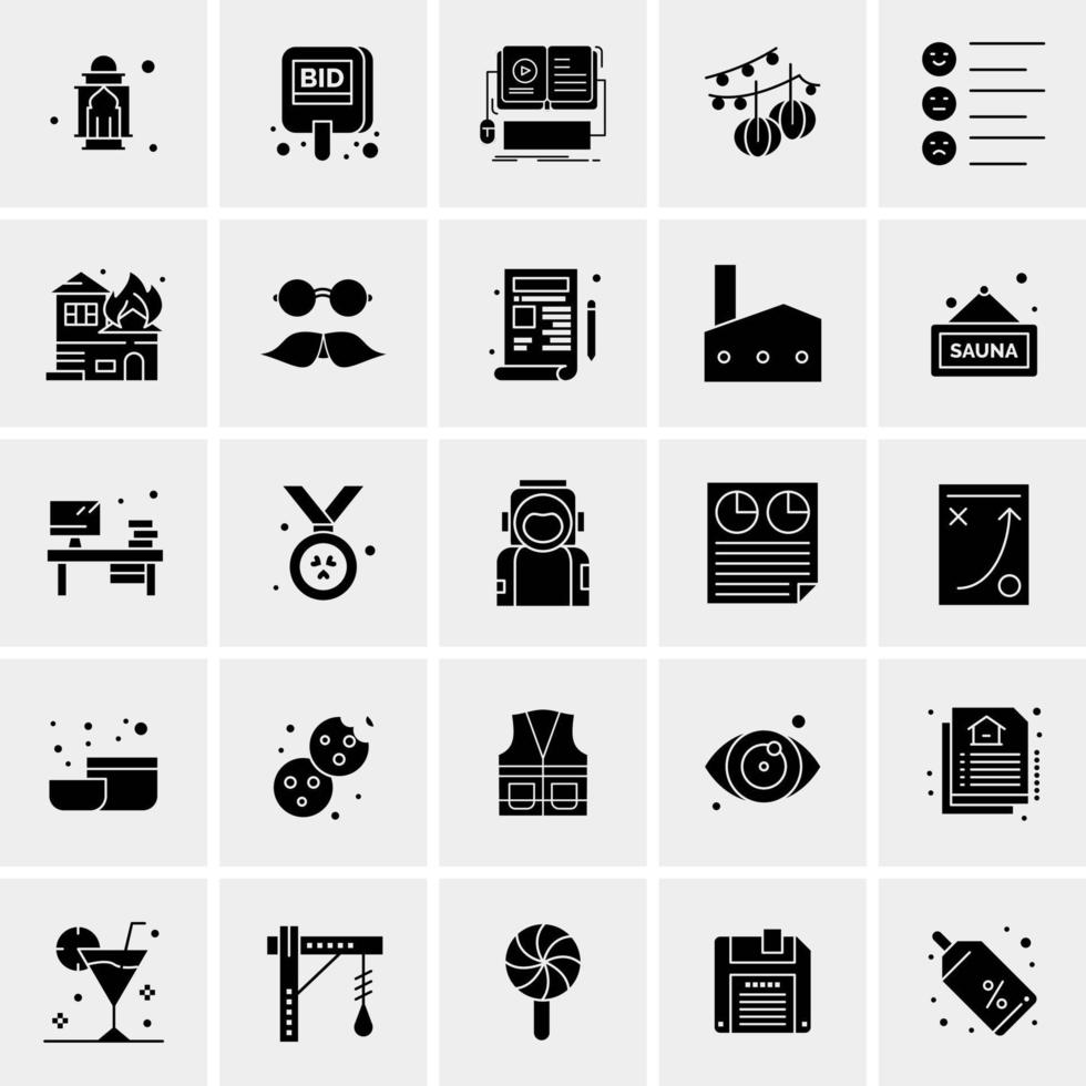 25 Universal Business Icons Vector Creative Icon Illustration to use in web and Mobile Related project