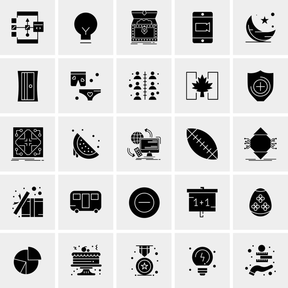 25 Universal Business Icons Vector Creative Icon Illustration to use in web and Mobile Related project