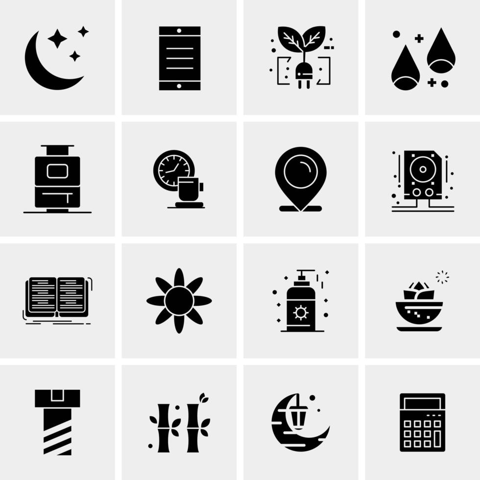 16 Universal Business Icons Vector Creative Icon Illustration to use in web and Mobile Related project