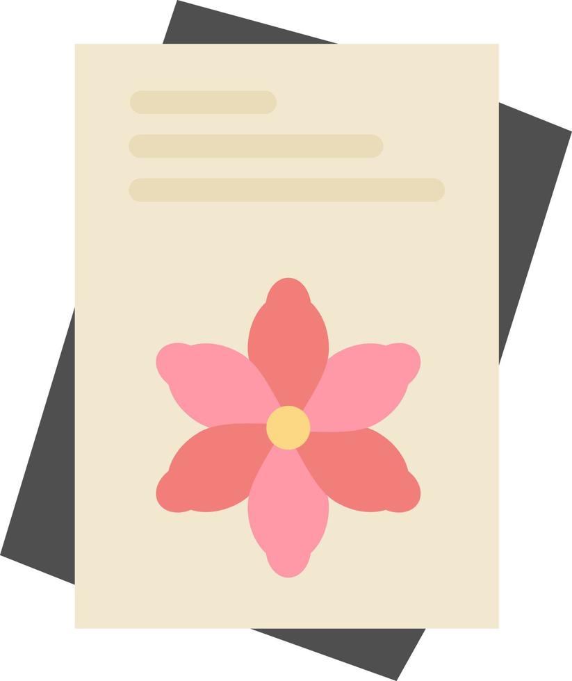 Seeds File Flower Spring  Flat Color Icon Vector icon banner Template