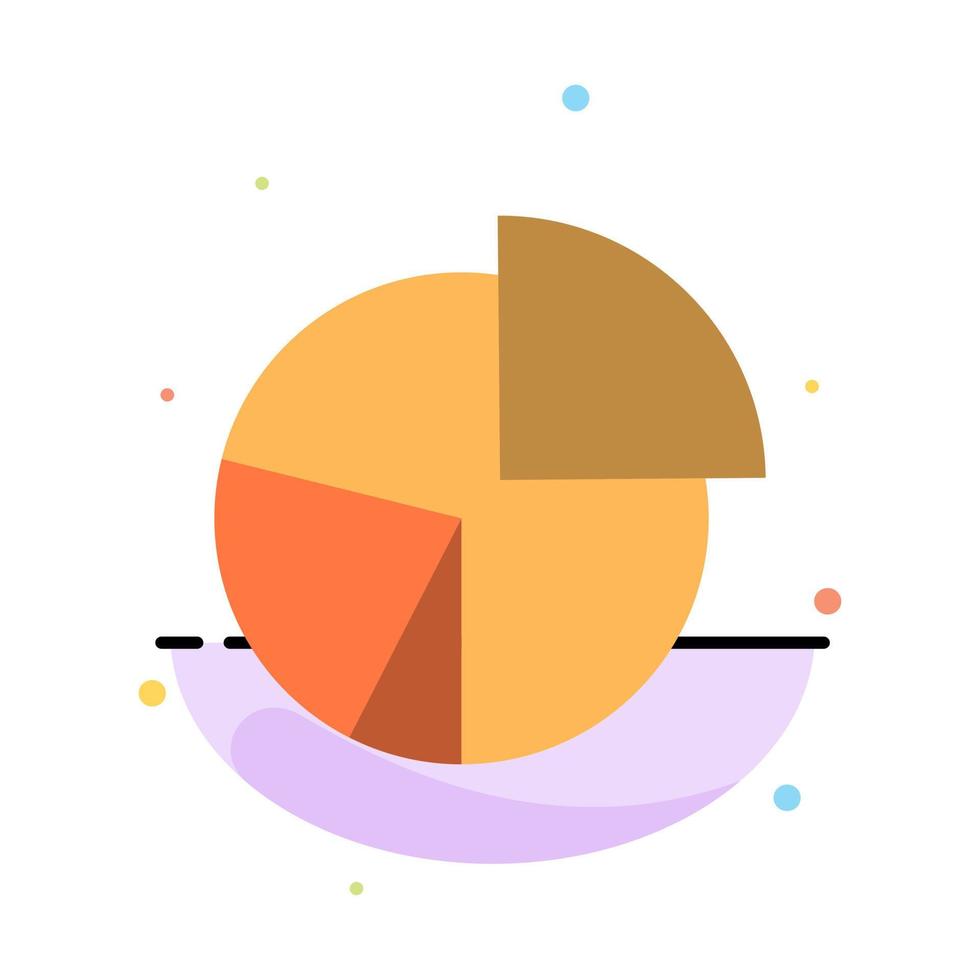 gráfico negocio diagrama finanzas gráfico tarta estadísticas abstracto color plano icono plantilla vector