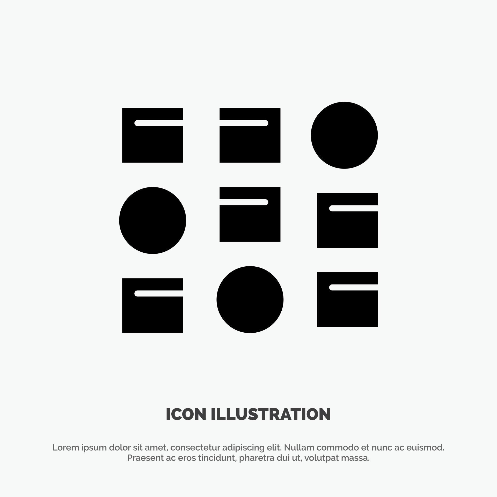 Pattern System Data Science Pattern System solid Glyph Icon vector ...