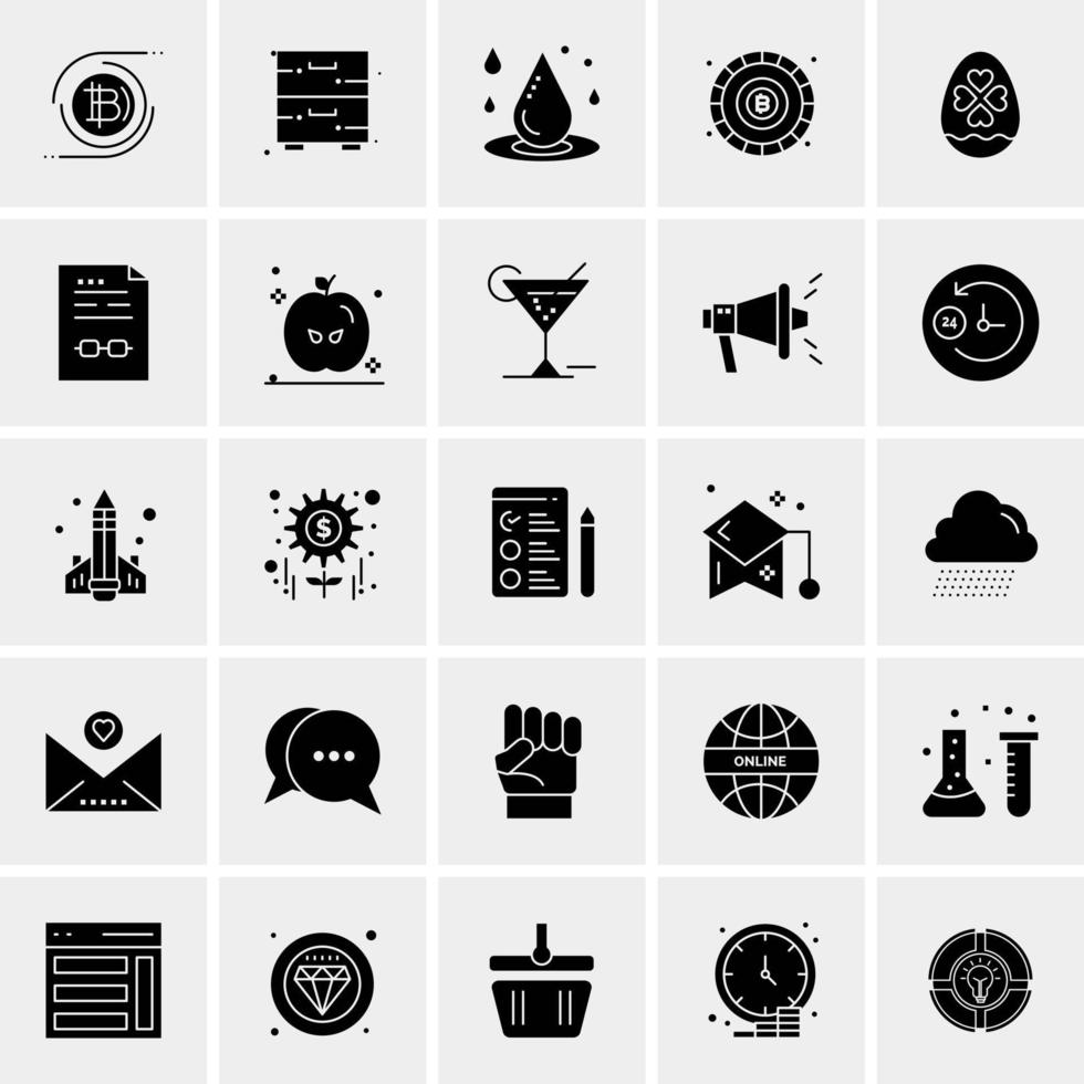 25 Universal Business Icons Vector Creative Icon Illustration to use in web and Mobile Related project