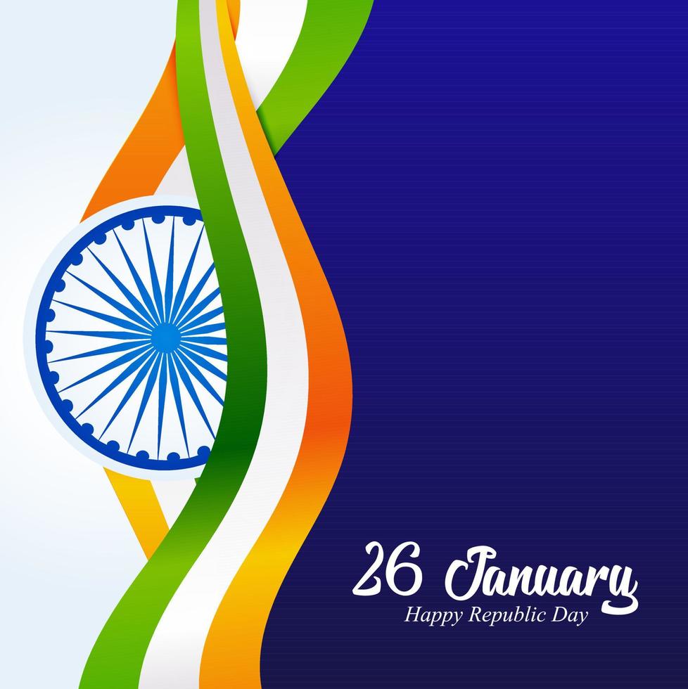 India Republic Day 26 January Indian Background vector