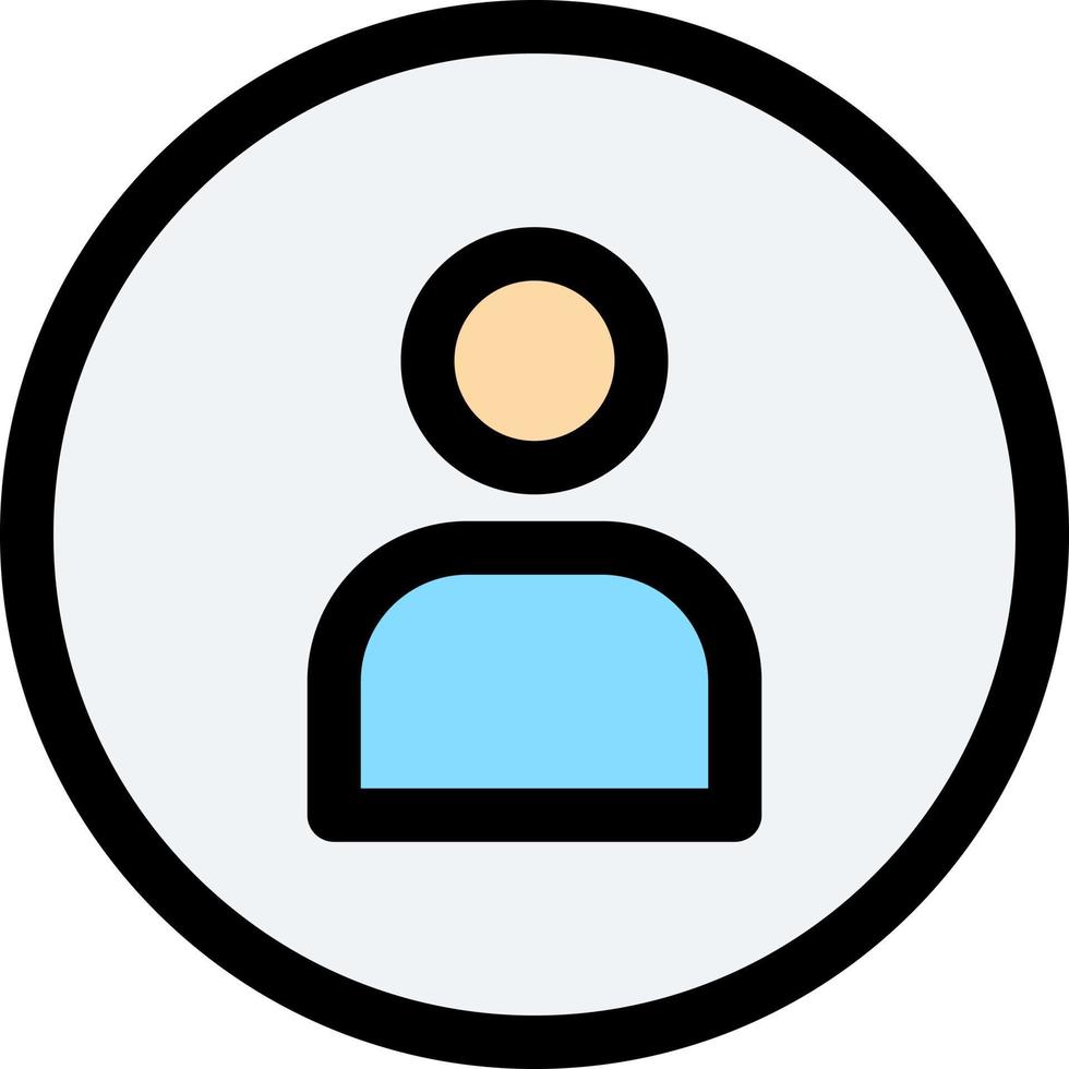hombre trabajador interfaz de usuario básica icono de color plano icono de vector plantilla de banner