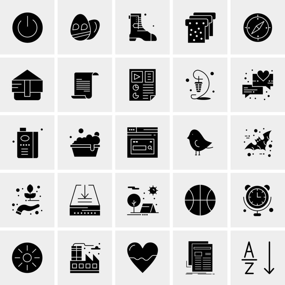 25 Universal Business Icons Vector Creative Icon Illustration to use in web and Mobile Related project