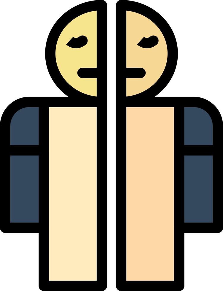 Man Broken Broken Medical Human  Flat Color Icon Vector icon banner Template