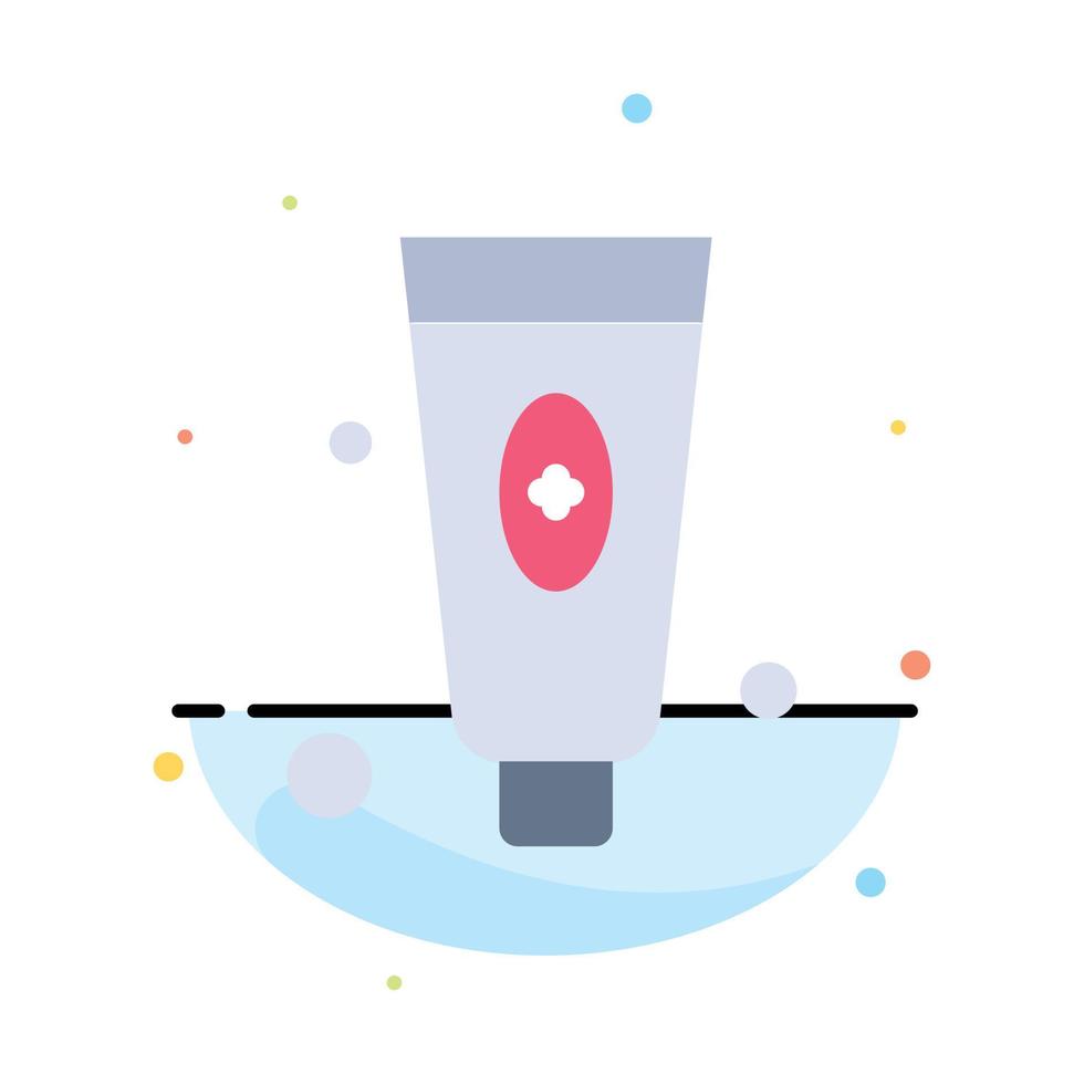 Beauty Cosmetic Face Foam Abstract Flat Color Icon Template vector