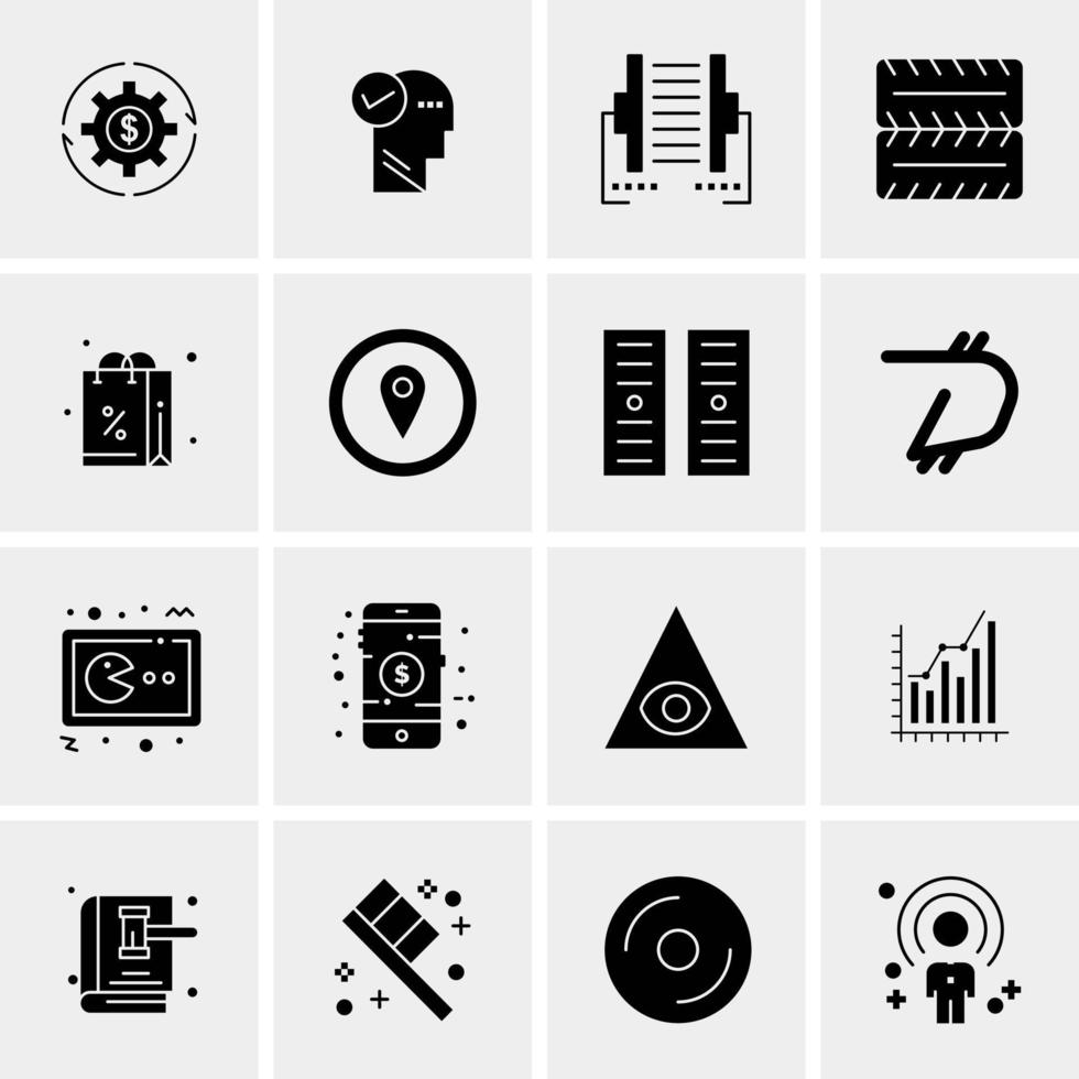 16 Universal Business Icons Vector Creative Icon Illustration to use in web and Mobile Related project