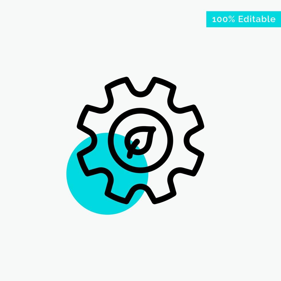 Eco Ecology Energy Environment turquoise highlight circle point Vector icon