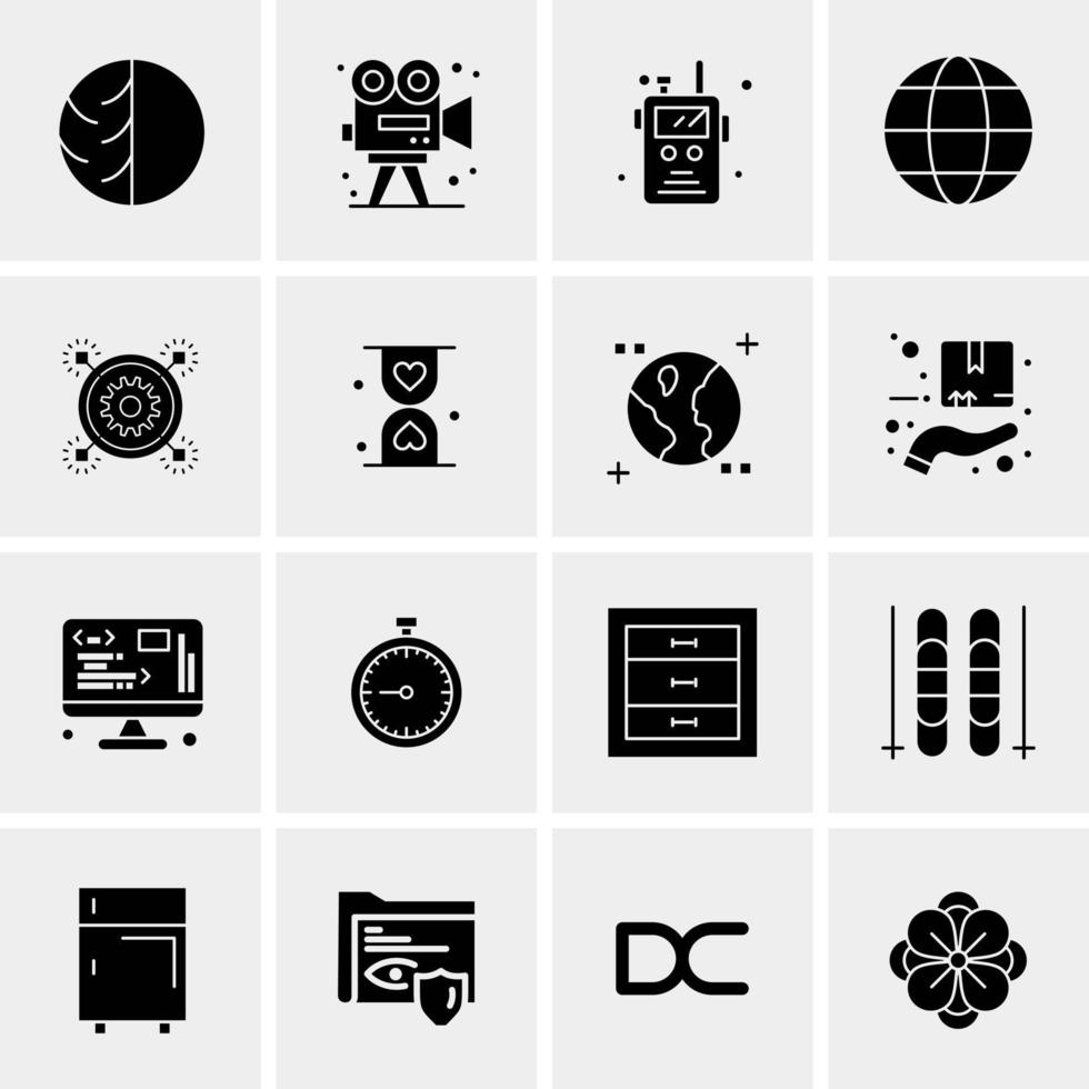 16 Universal Business Icons Vector Creative Icon Illustration to use in web and Mobile Related project