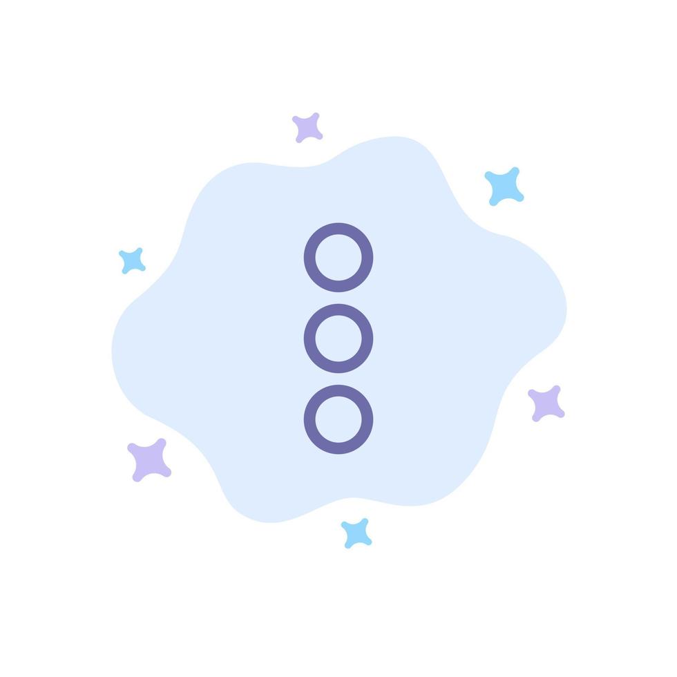 App Phone Ui Blue Icon on Abstract Cloud Background vector