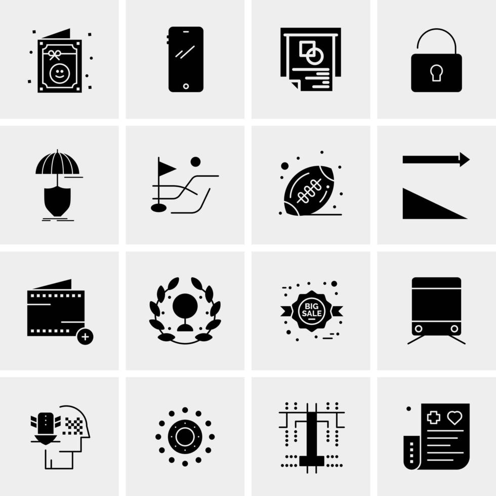 16 Universal Business Icons Vector Creative Icon Illustration to use in web and Mobile Related project