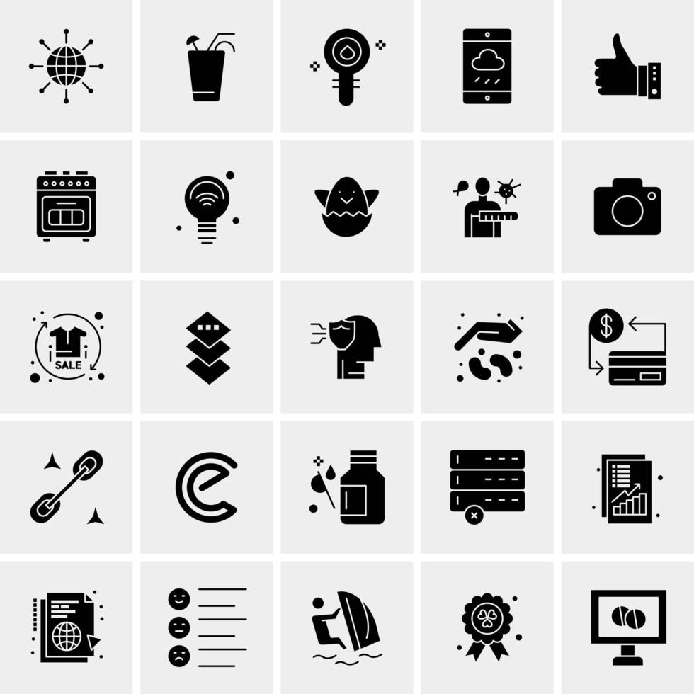 25 Universal Business Icons Vector Creative Icon Illustration to use in web and Mobile Related project