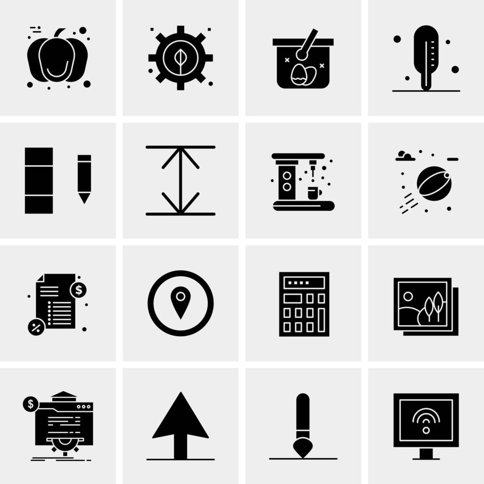 16 Universal Business Icons Vector Creative Icon Illustration to use in web and Mobile Related project