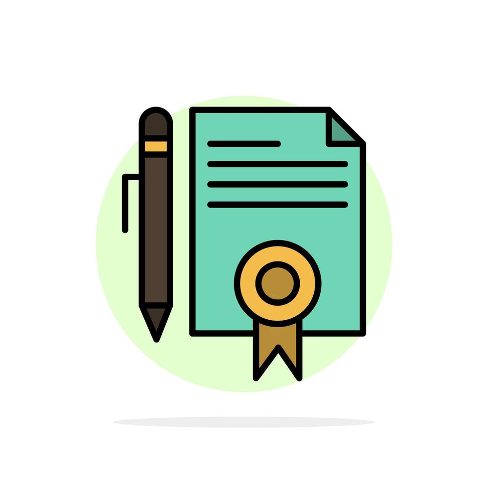 Legal Legal Documents Document Documents Page Abstract Circle Background Flat color Icon vector