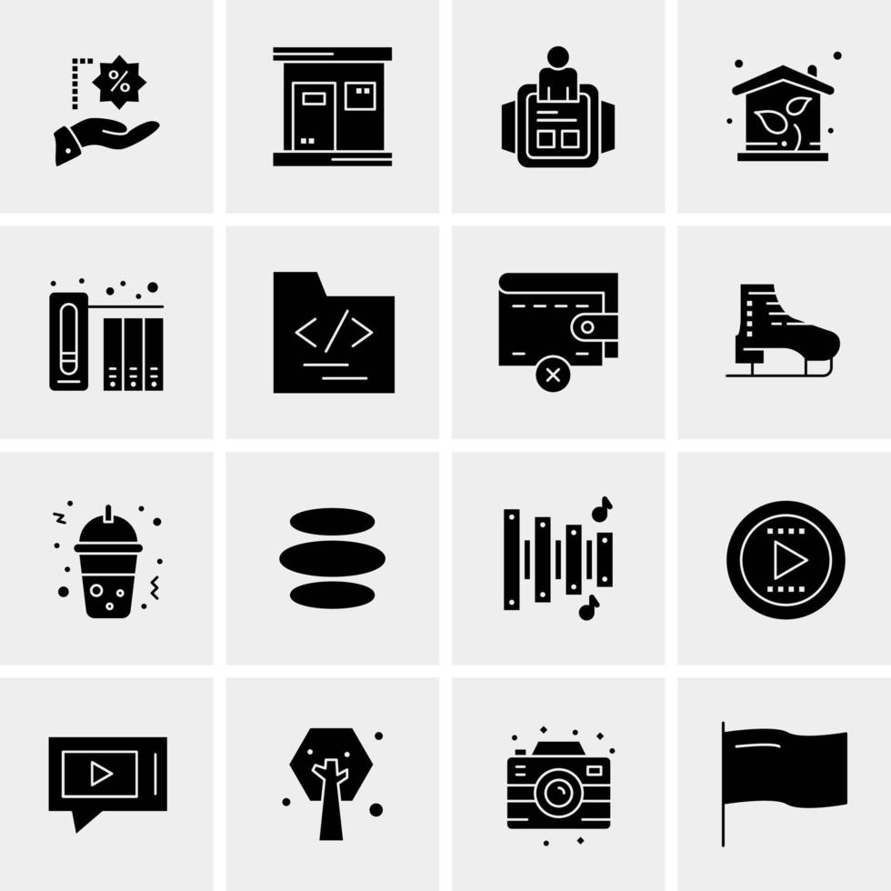 16 Universal Business Icons Vector Creative Icon Illustration to use in web and Mobile Related project