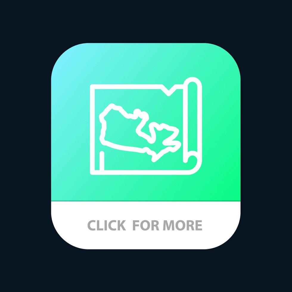 Map World Canada Mobile App Button Android and IOS Line Version vector