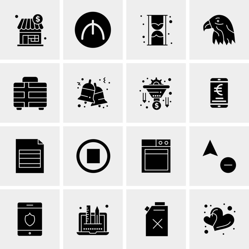 16 Universal Business Icons Vector Creative Icon Illustration to use in web and Mobile Related project