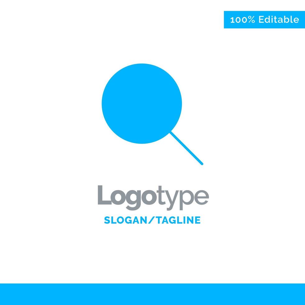 Instagram Search Sets Blue Solid Logo Template Place for Tagline vector