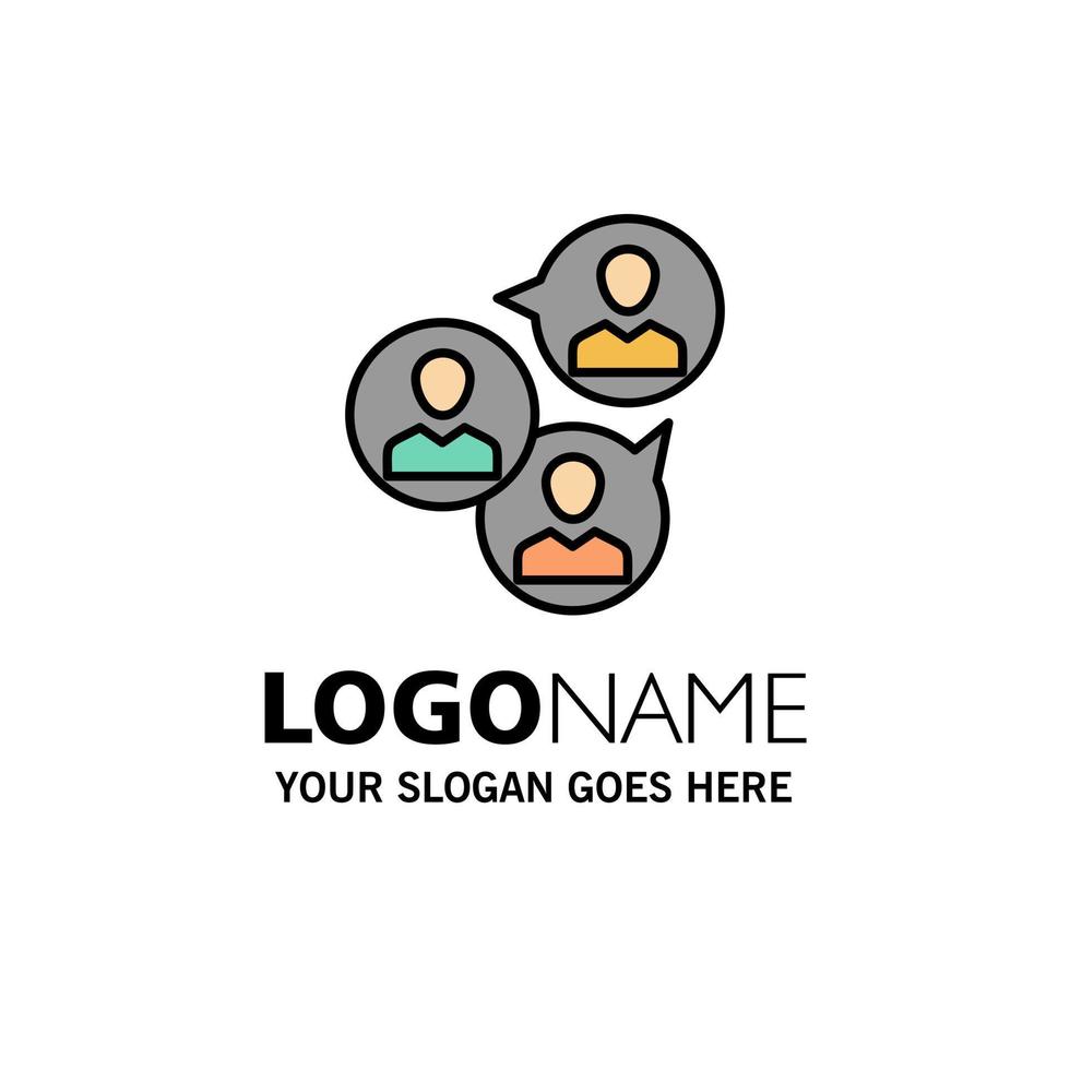 Focus Group Business Focus Group Modern Business Logo Template Flat