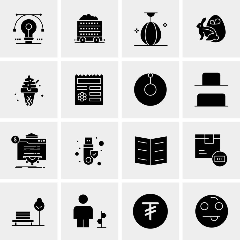 16 Universal Business Icons Vector Creative Icon Illustration to use in web and Mobile Related project