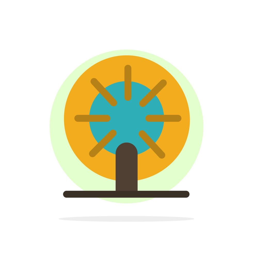 Wheel Boat Ship Ship Abstract Circle Background Flat color Icon vector