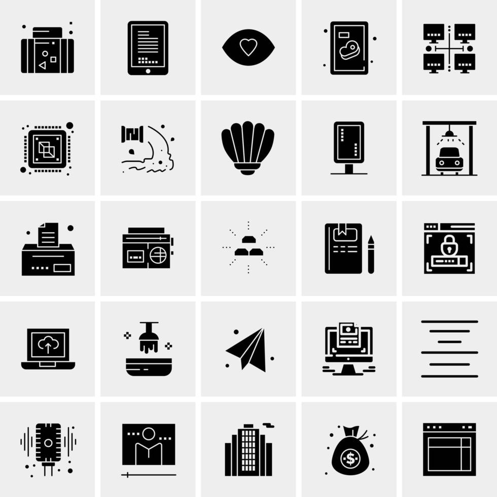 25 Universal Business Icons Vector Creative Icon Illustration to use in web and Mobile Related project