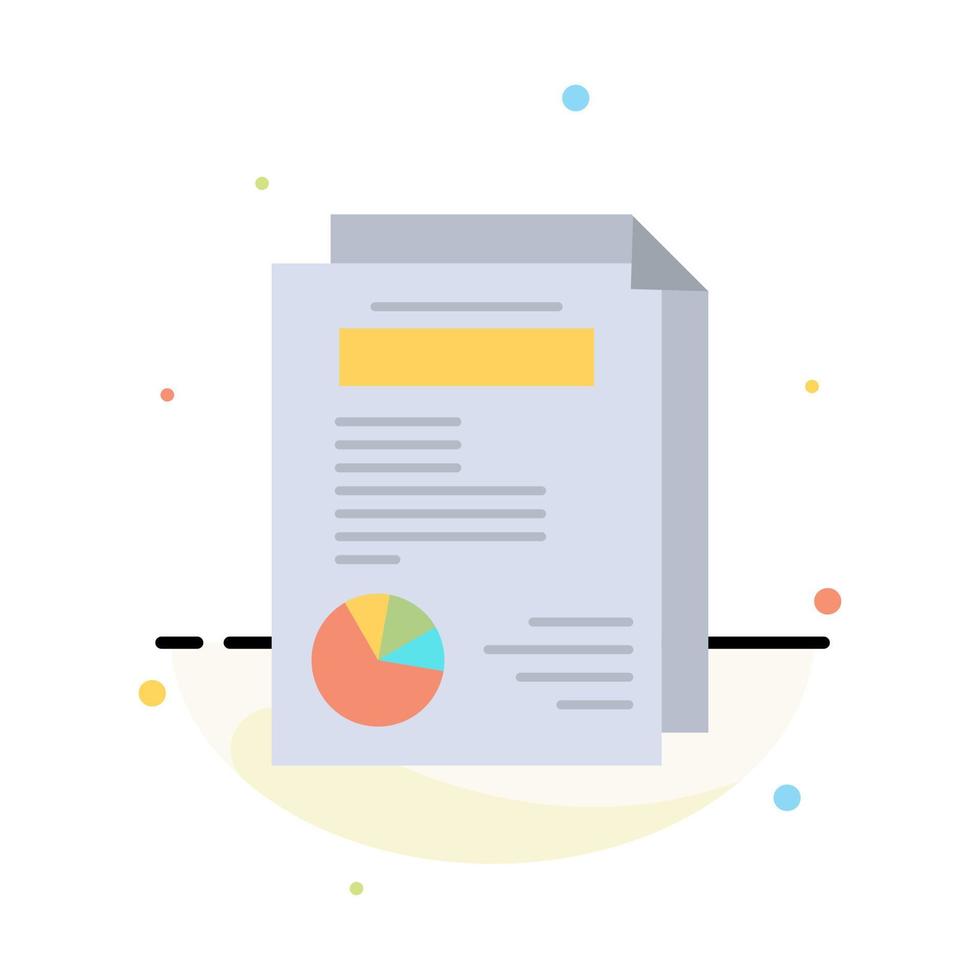 Page Layout Report Presentation Abstract Flat Color Icon Template vector