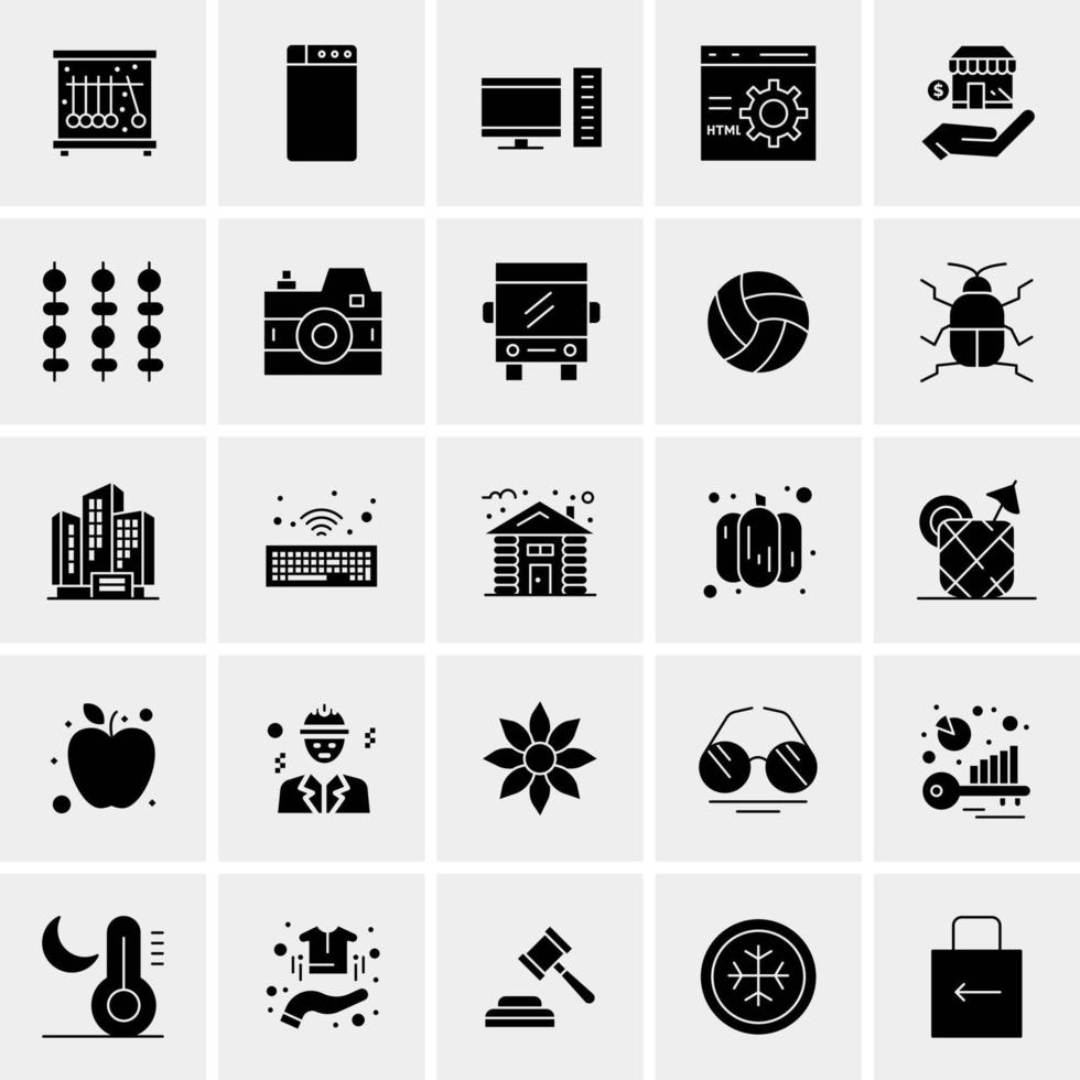 25 Universal Business Icons Vector Creative Icon Illustration to use in web and Mobile Related project