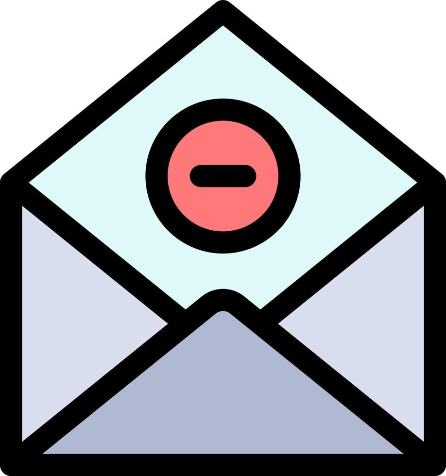 Communication Delete DeleteMail Email  Flat Color Icon Vector icon banner Template