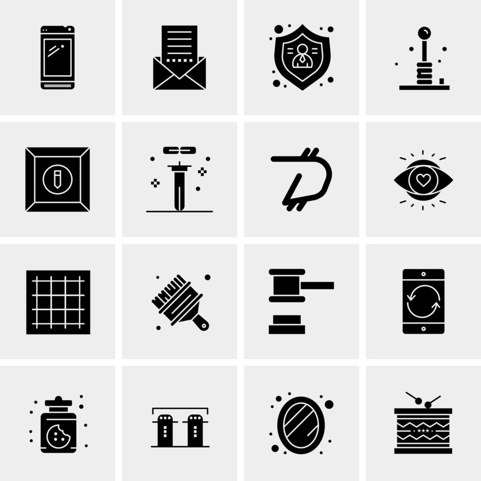 16 Universal Business Icons Vector Creative Icon Illustration to use in web and Mobile Related project