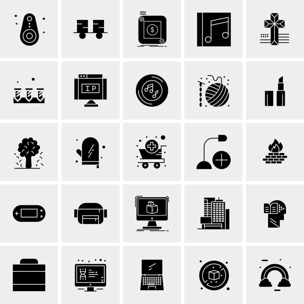 25 Universal Business Icons Vector Creative Icon Illustration to use in web and Mobile Related project