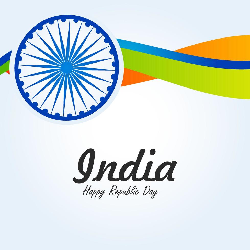 India Republic Day 26 January Indian Background vector