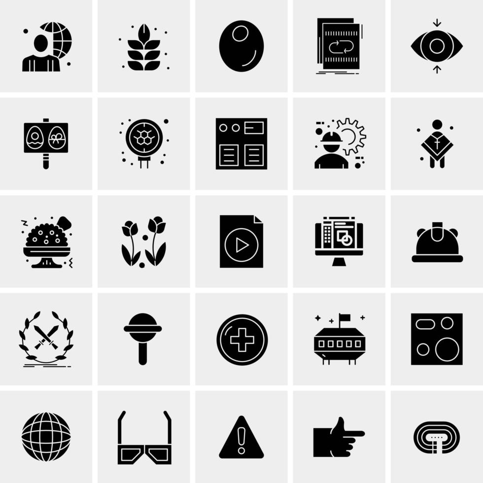 25 Universal Business Icons Vector Creative Icon Illustration to use in web and Mobile Related project