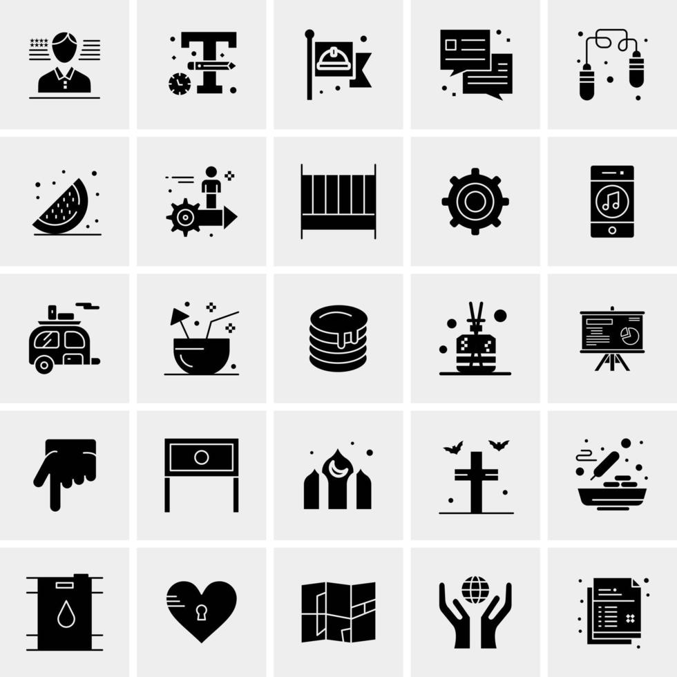 25 Universal Business Icons Vector Creative Icon Illustration to use in web and Mobile Related project