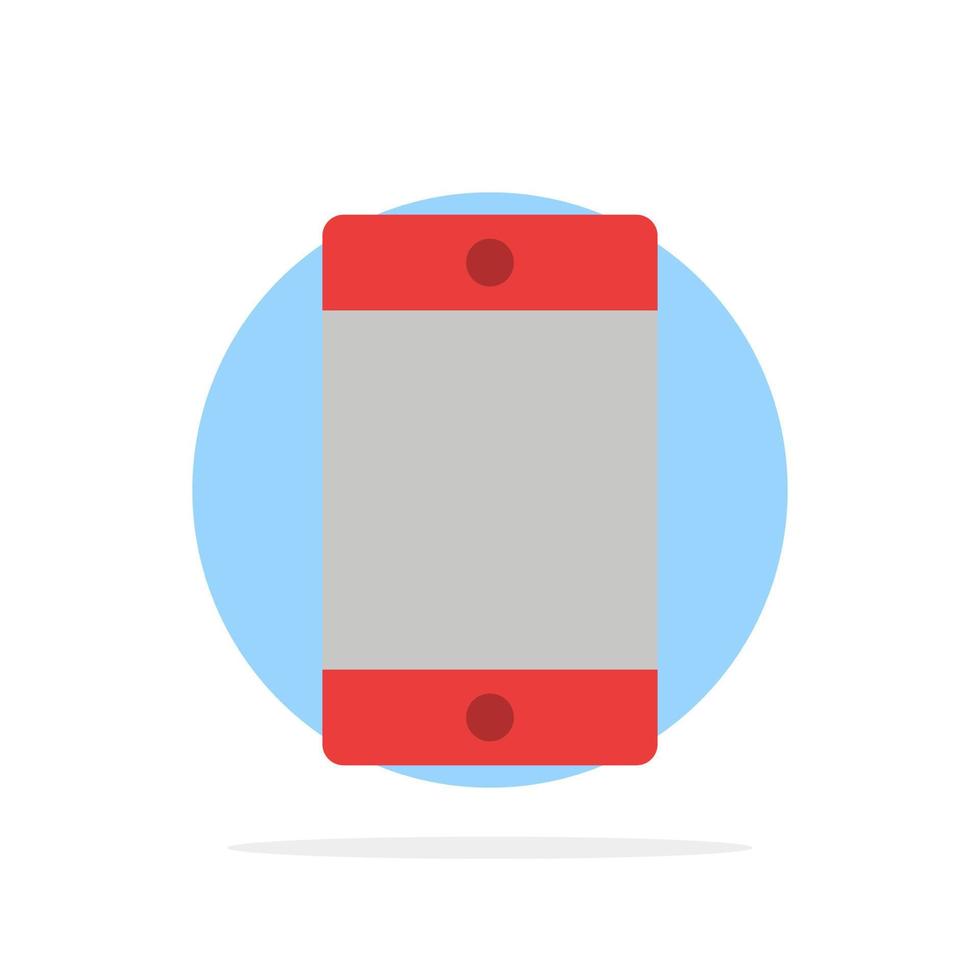 Mobile Cell School Abstract Circle Background Flat color Icon vector
