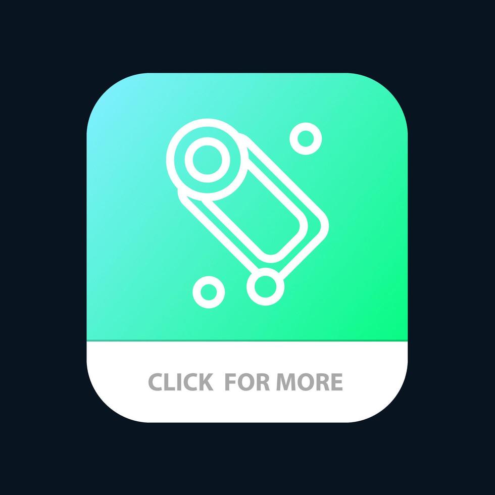 Bathroom Bath Cleaning Soap Mobile App Button Android and IOS Line Version vector