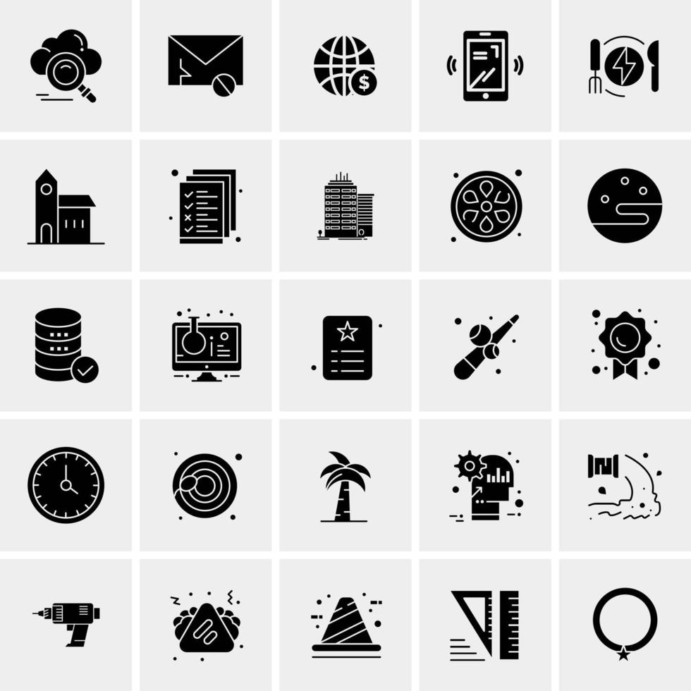 25 Universal Business Icons Vector Creative Icon Illustration to use in web and Mobile Related project