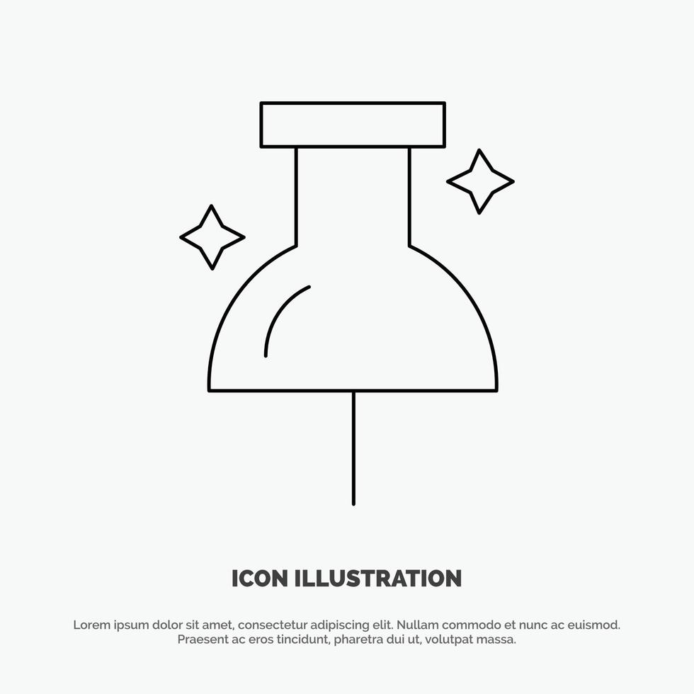 Location Navigation Pin Line Icon Vector