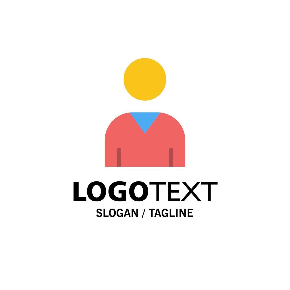 avatar interfaz usuario empresa logotipo plantilla color plano vector