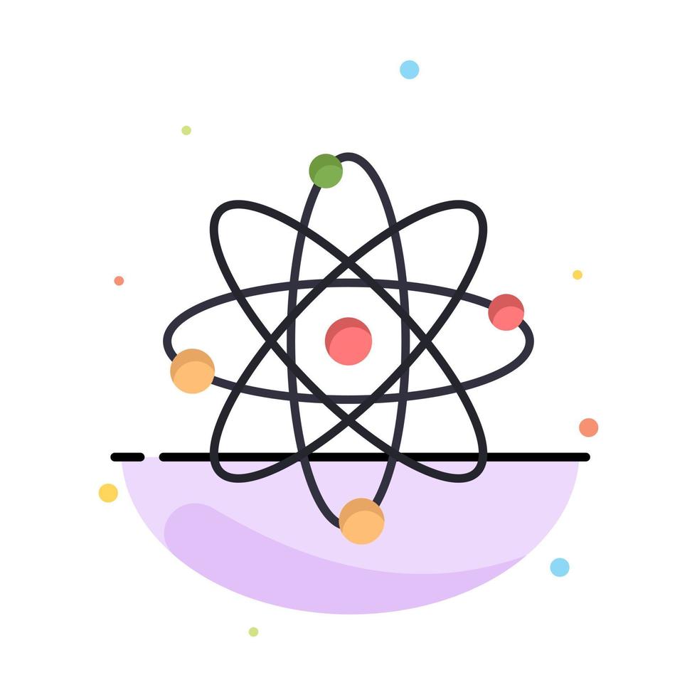 Atom Energy Power Lab Business Logo Template Flat Color vector