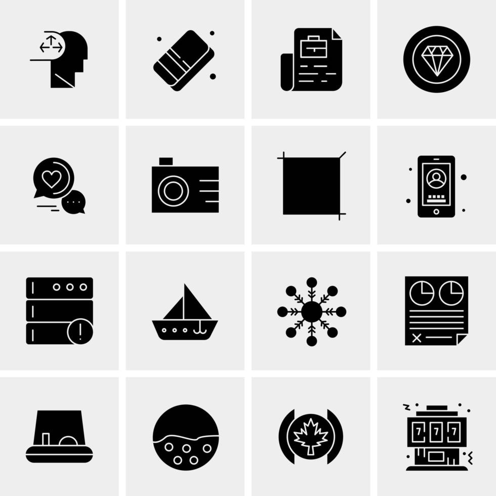 16 Universal Business Icons Vector Creative Icon Illustration to use in web and Mobile Related project