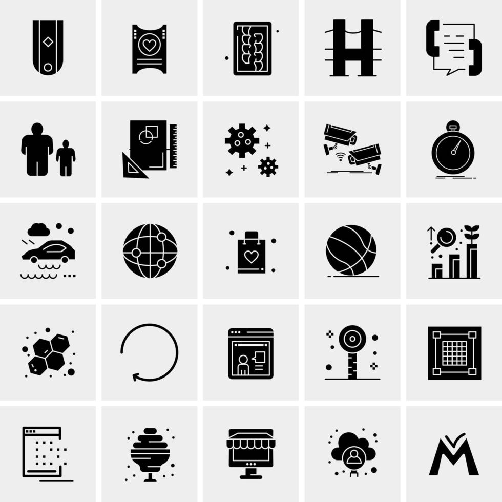 25 Universal Business Icons Vector Creative Icon Illustration to use in web and Mobile Related project