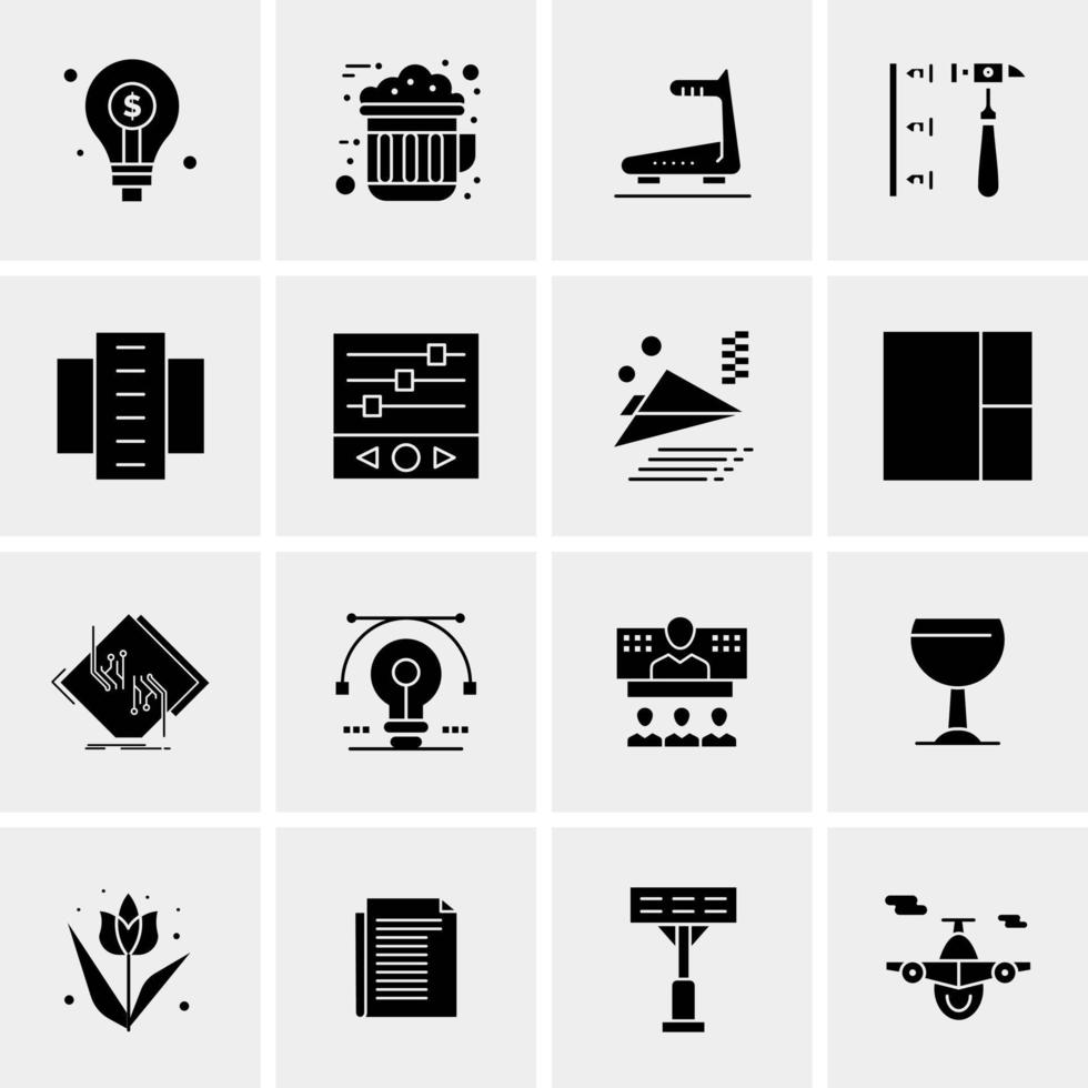 16 Universal Business Icons Vector Creative Icon Illustration to use in web and Mobile Related project