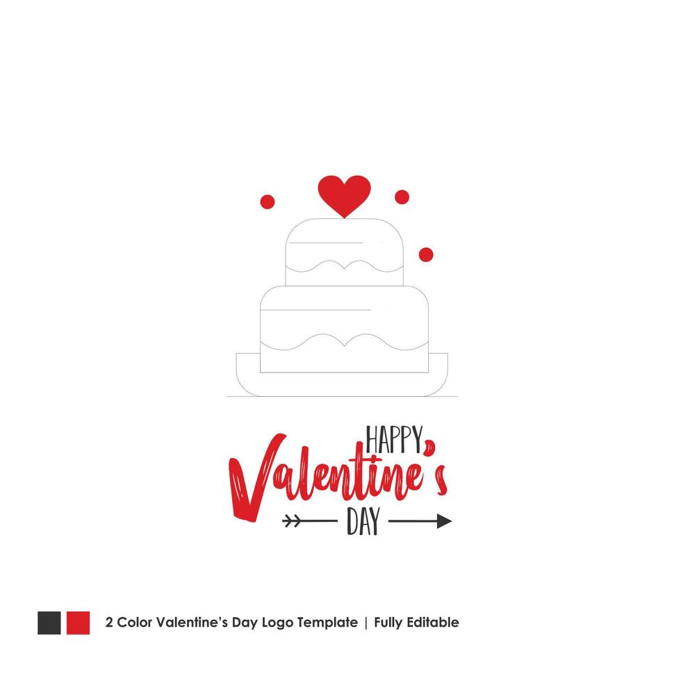 Happy Valentines Day Card Vector Lettering Background