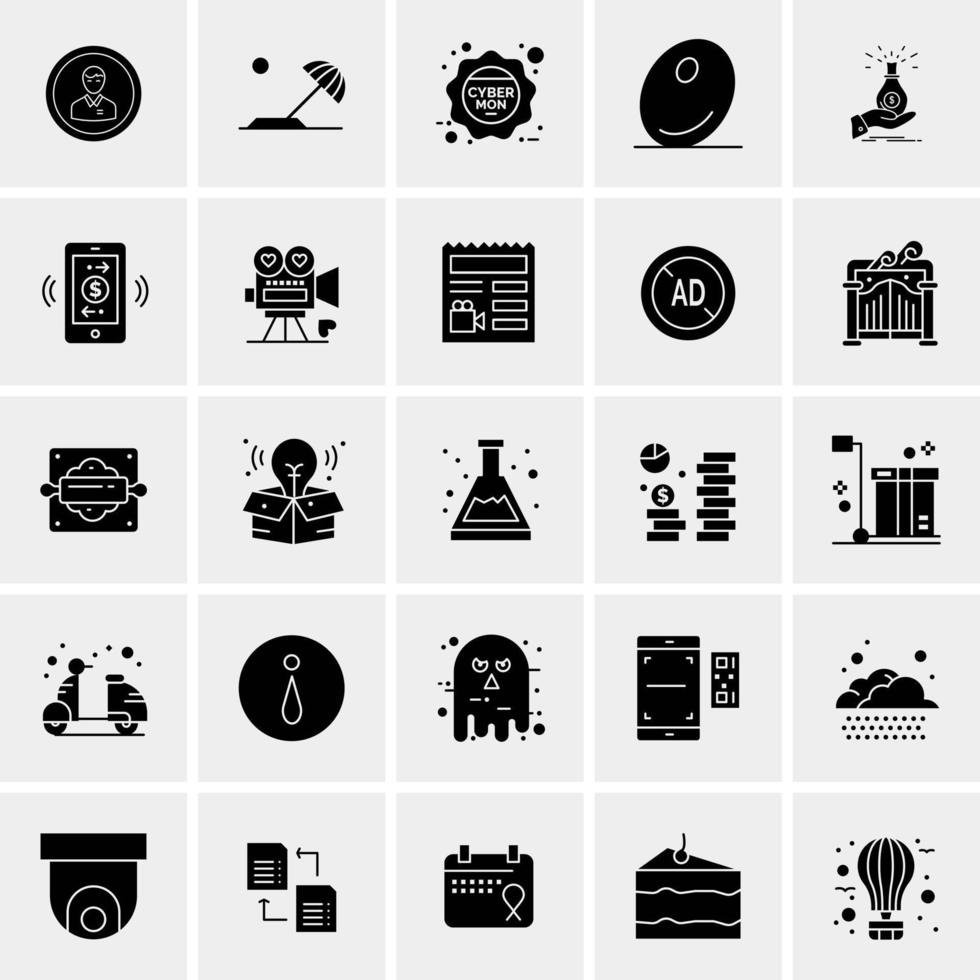 25 Universal Business Icons Vector Creative Icon Illustration to use in web and Mobile Related project